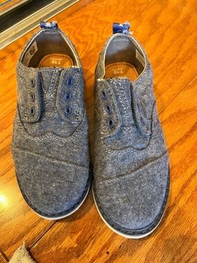 TOMS Casual Slip On Denim Look Shoes - Blue